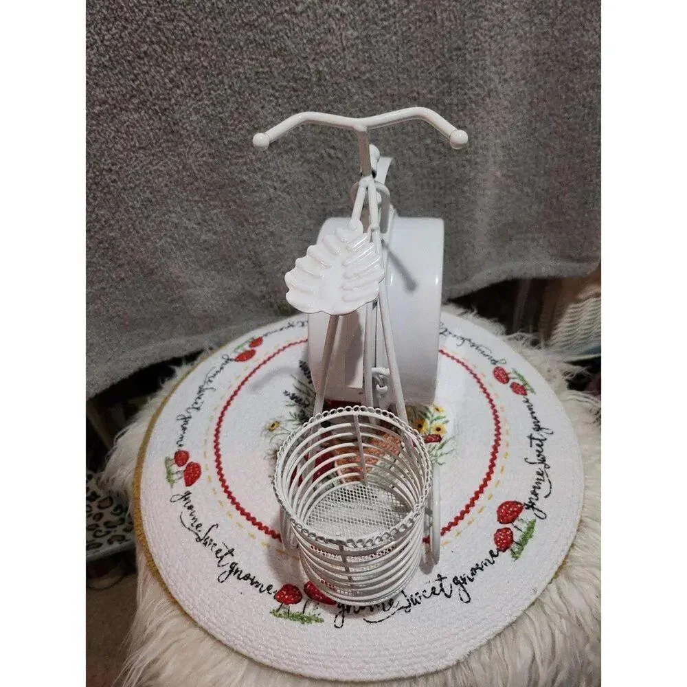 Table Bike‎ Clock Desk Clock Desktop Metal Clock for Office Bedroom Silent